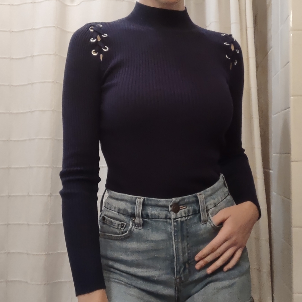 Navy Sweater by Hippie Rose